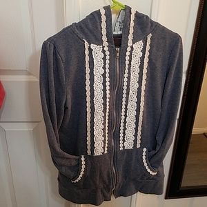 Modcloth Lace and Embroidered Hoodie